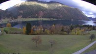 Archiv Foto Webcam Weißensee: Sicht vom Ferienhotel Nagglerhof 13:00