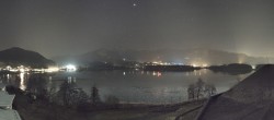 Archiv Foto Webcam Faaker See, Blickrichtung Süden 19:00