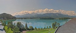 Archived image Webcam Faaker See lake, view direction south 09:00