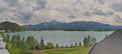 Archived image Webcam Faaker See lake, view direction south 13:00