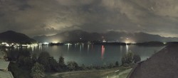 Archiv Foto Webcam Faaker See, Blickrichtung Süden 23:00