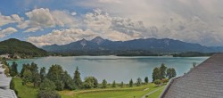 Archived image Webcam Faaker See lake, view direction south 13:00