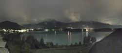 Archiv Foto Webcam Faaker See, Blickrichtung Süden 23:00