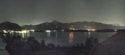 Archived image Webcam Faaker See lake, view direction south 23:00