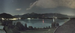 Archived image Webcam Faaker See lake, view direction south 03:00