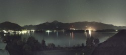 Archived image Webcam Faaker See lake, view direction south 23:00