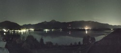 Archived image Webcam Faaker See lake, view direction south 01:00