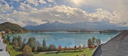 Archived image Webcam Faaker See lake, view direction south 11:00