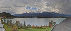 Archived image Webcam Faaker See lake, view direction south 13:00