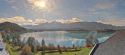 Archived image Webcam Faaker See lake, view direction south 09:00