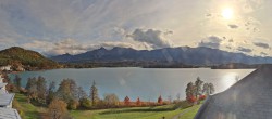 Archived image Webcam Faaker See lake, view direction south 13:00
