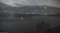 Archived image Webcam Faaker See lake, near Villach 01:00