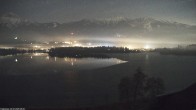 Archived image Webcam Faaker See lake, near Villach 19:00