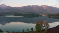 Archived image Webcam Faaker See lake, near Villach 05:00