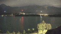 Archived image Webcam Faaker See lake, near Villach 23:00