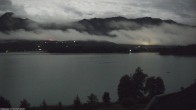 Archived image Webcam Faaker See lake, near Villach 23:00