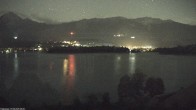 Archived image Webcam Faaker See lake, near Villach 23:00