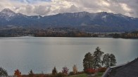 Archived image Webcam Faaker See lake, near Villach 13:00