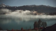 Archived image Webcam Faaker See lake, near Villach 23:00