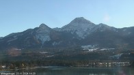 Archiv Foto Webcam Faaker See, Blickrichtung Mittagskogel 13:00