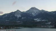 Archiv Foto Webcam Faaker See, Blickrichtung Mittagskogel 15:00