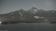 Archiv Foto Webcam Faaker See, Blickrichtung Mittagskogel 03:00