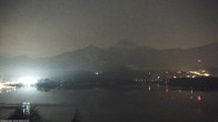 Archiv Foto Webcam Faaker See, Blickrichtung Mittagskogel 23:00