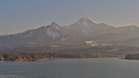 Archiv Foto Webcam Faaker See, Blickrichtung Mittagskogel 15:00