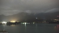 Archiv Foto Webcam Faaker See, Blickrichtung Mittagskogel 23:00