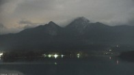 Archiv Foto Webcam Faaker See, Blickrichtung Mittagskogel 01:00