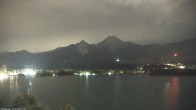 Archived image Webcam Mittagskogel mountain, Faaker See lake 23:00
