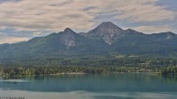 Archiv Foto Webcam Faaker See, Blickrichtung Mittagskogel 09:00
