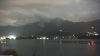 Archiv Foto Webcam Faaker See, Blickrichtung Mittagskogel 23:00