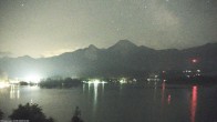 Archiv Foto Webcam Faaker See, Blickrichtung Mittagskogel 01:00