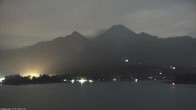 Archiv Foto Webcam Faaker See, Blickrichtung Mittagskogel 23:00