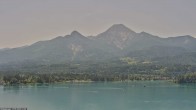 Archiv Foto Webcam Faaker See, Blickrichtung Mittagskogel 11:00