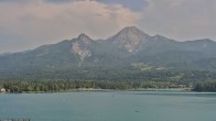 Archiv Foto Webcam Faaker See, Blickrichtung Mittagskogel 15:00