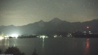 Archiv Foto Webcam Faaker See, Blickrichtung Mittagskogel 01:00