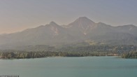 Archiv Foto Webcam Faaker See, Blickrichtung Mittagskogel 07:00