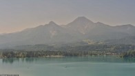Archiv Foto Webcam Faaker See, Blickrichtung Mittagskogel 09:00