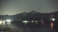 Archiv Foto Webcam Faaker See, Blickrichtung Mittagskogel 01:00