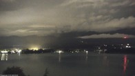 Archiv Foto Webcam Faaker See, Blickrichtung Mittagskogel 23:00