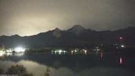 Archiv Foto Webcam Faaker See, Blickrichtung Mittagskogel 01:00