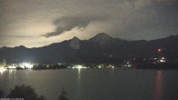 Archiv Foto Webcam Faaker See, Blickrichtung Mittagskogel 01:00