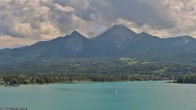 Archiv Foto Webcam Faaker See, Blickrichtung Mittagskogel 13:00