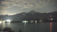 Archiv Foto Webcam Faaker See, Blickrichtung Mittagskogel 01:00