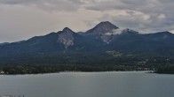 Archiv Foto Webcam Faaker See, Blickrichtung Mittagskogel 17:00