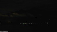 Archiv Foto Webcam Faaker See, Blickrichtung Mittagskogel 21:00