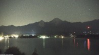Archiv Foto Webcam Faaker See, Blickrichtung Mittagskogel 01:00