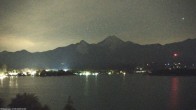 Archiv Foto Webcam Faaker See, Blickrichtung Mittagskogel 01:00